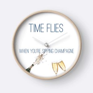 Hamptons to Hollywood Champagne Clock