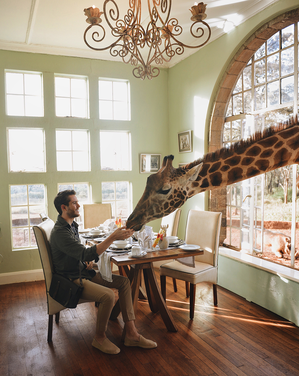 Adam Gallagher, Giraffe Manor