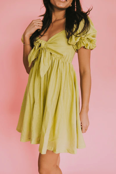 East Hampton Dress | Chartreuse